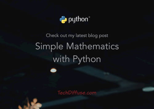 Simple Mathematics with Python